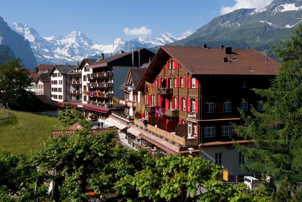 Swiss Lodge Hotel Bernerhof Wengen Dış mekan fotoğraf